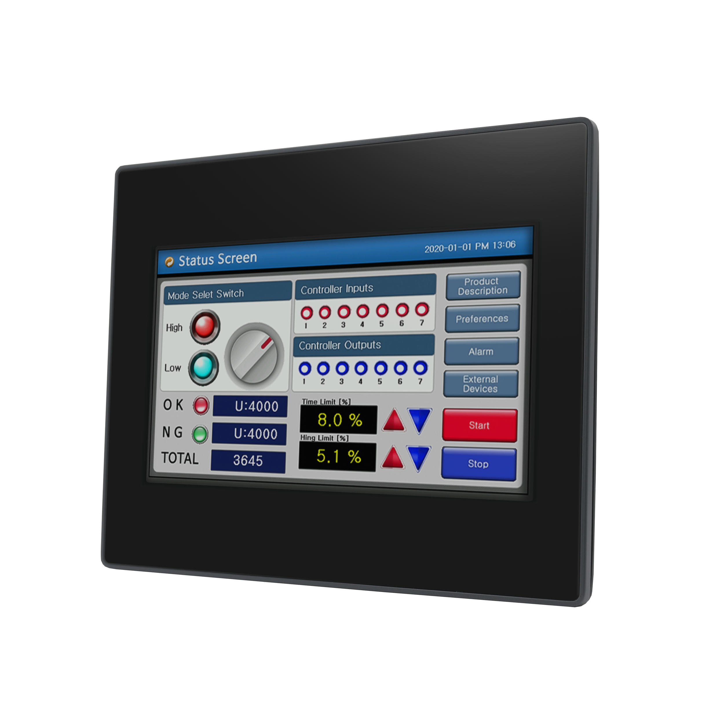 HMI 60 серии TFT TFT Touch Panel